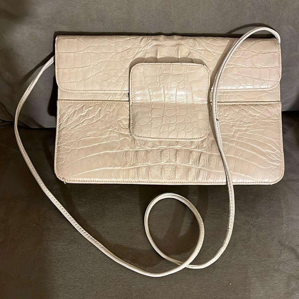 Sondra Roberts Croc Embossed Bag